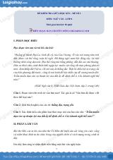 Đề thi giữa kì 2 Văn 8 - Đề số 1